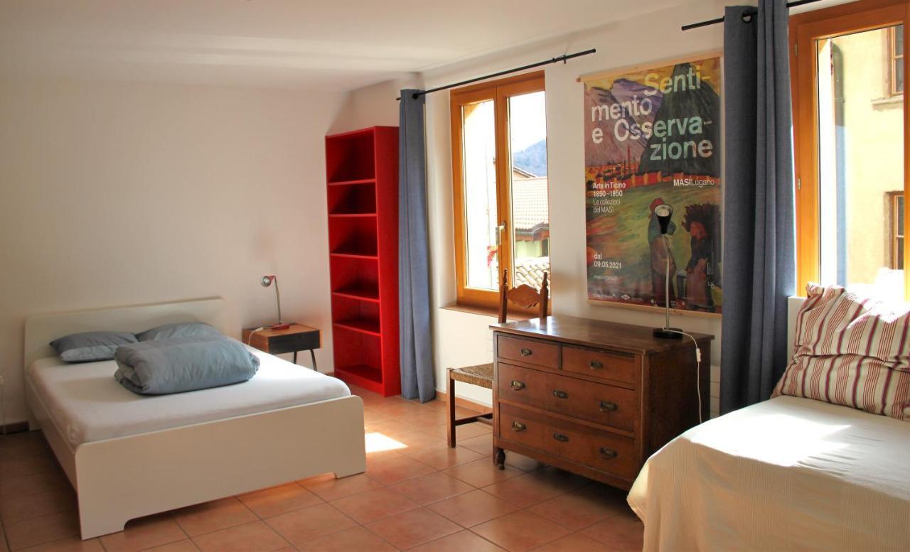 Vila Casa Al Sasso Bedigliora Exteriér fotografie