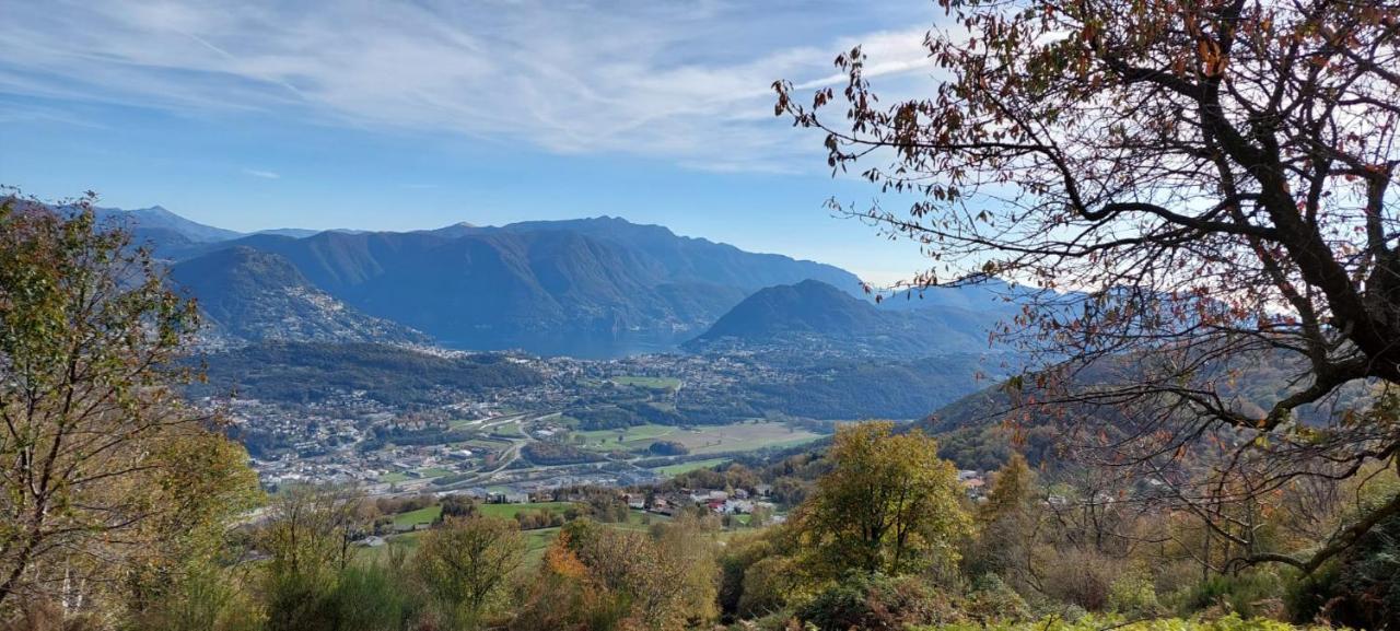Vila Casa Al Sasso Bedigliora Exteriér fotografie